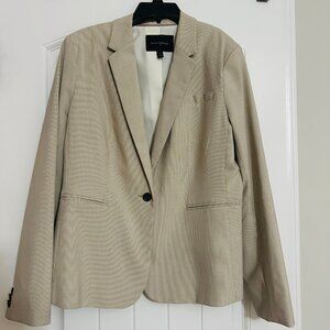 Banana Republic Tan stripe suit with pants